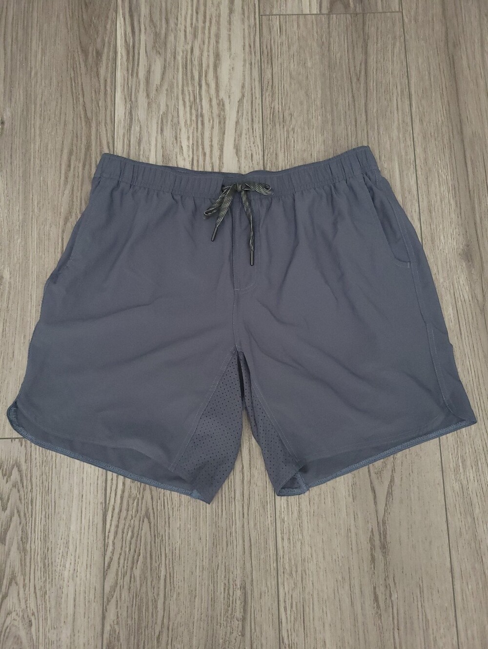Pacific Rink Men's Athletic Drawstring Inner Lining Shorts - Gray